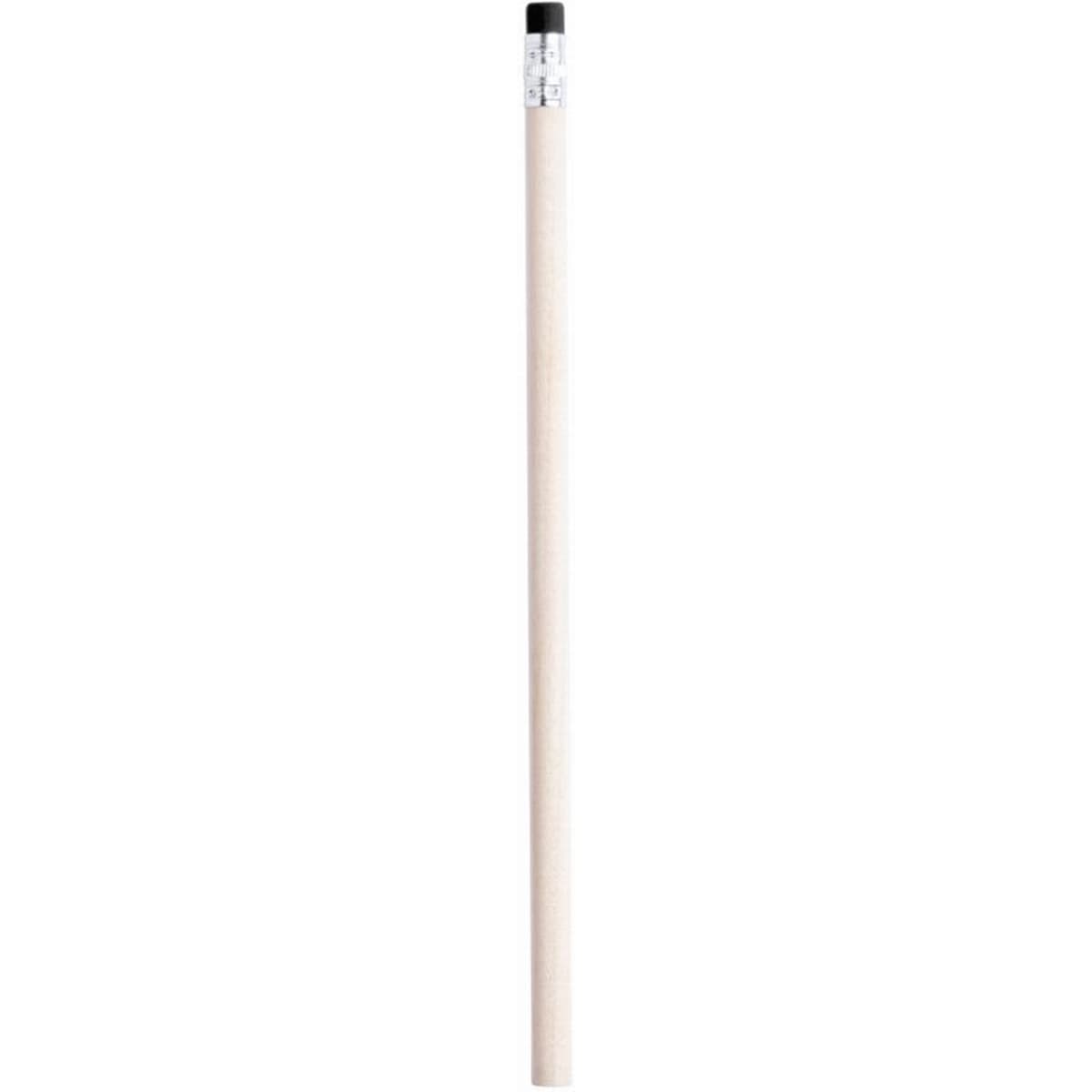 A wooden stick with a black end, featuring a small metal attachment.