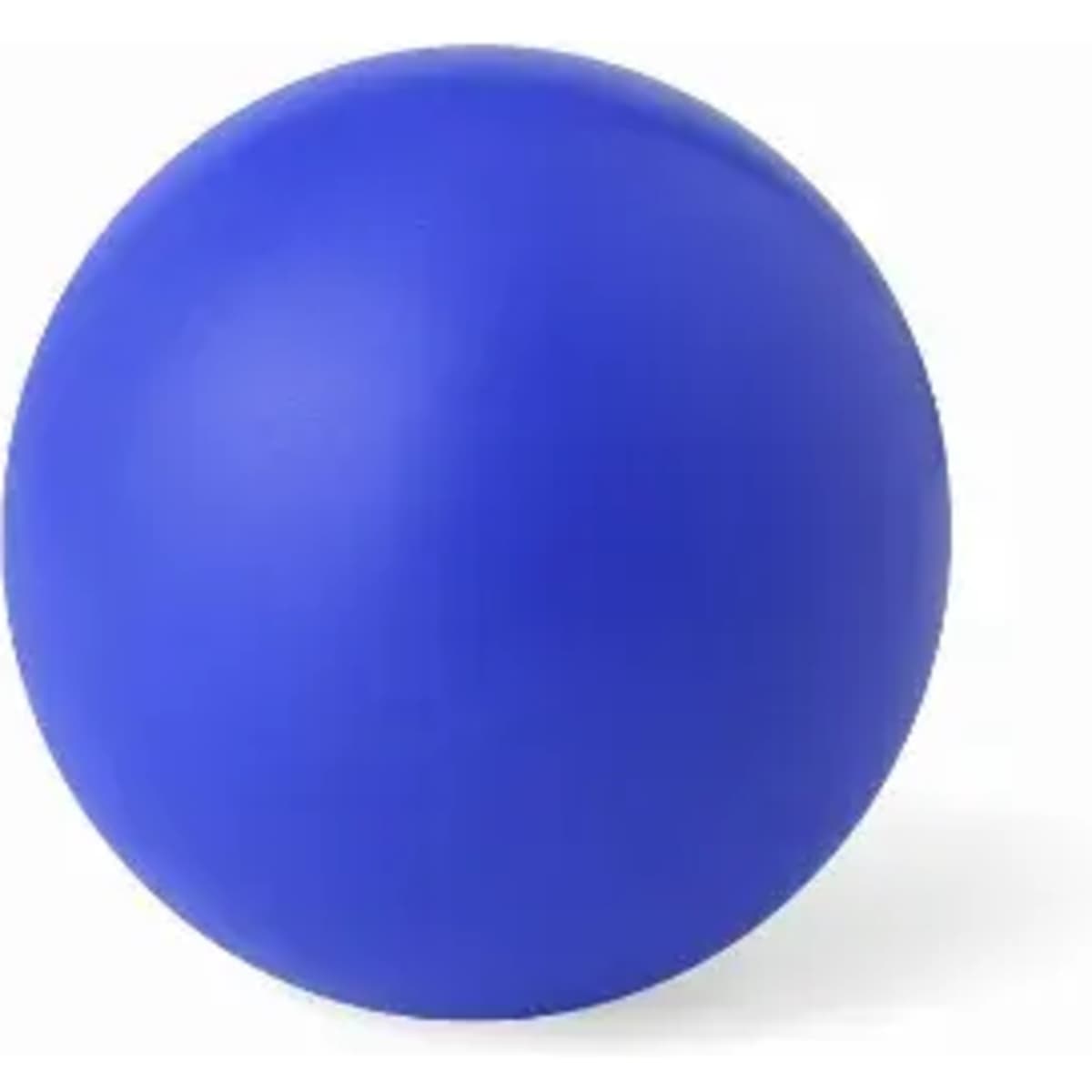A blue ball with a smooth surface, featuring a rounded shape. It has no visible branding or text.