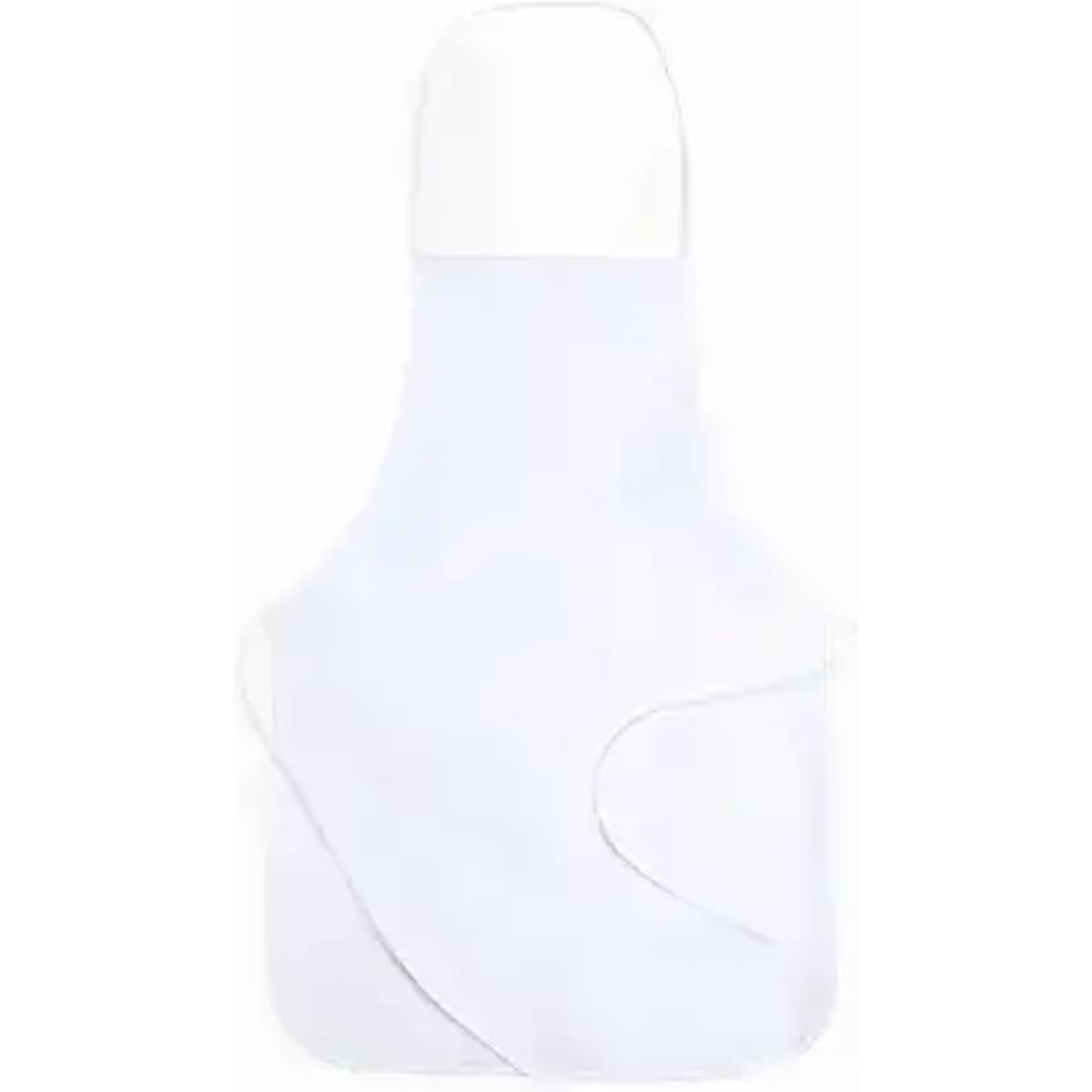 A drink bottle in white with a sleek design and a simple twist cap. Features a logo on the body.