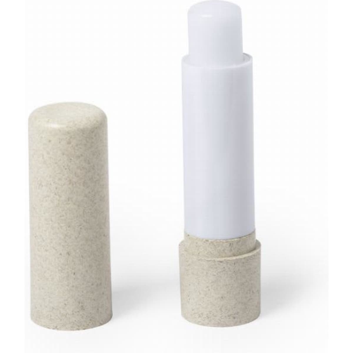 A drink bottle in a light grey colour, with a white cap, featuring a simple cylindrical design and a logo.