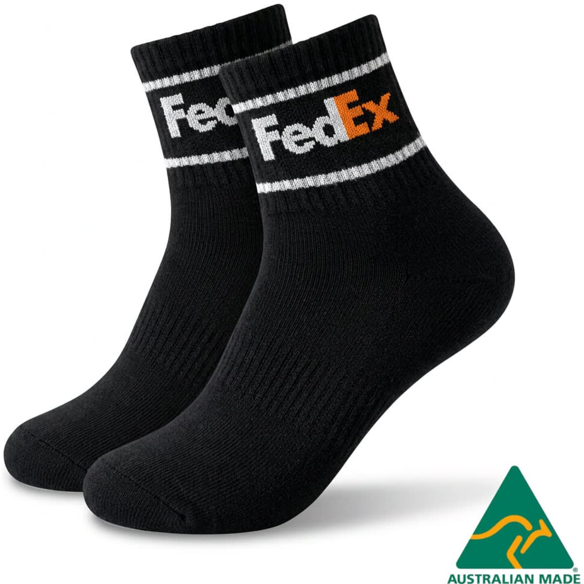 Combed Cotton Sports Quarter Socks - Australian Made