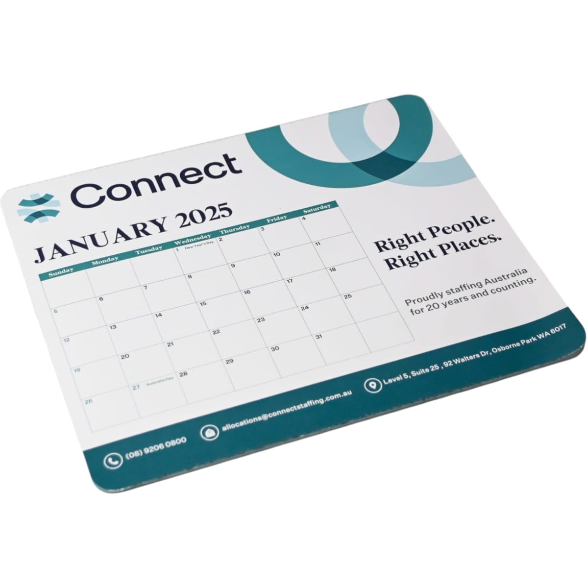 Calendar Mouse Mat (230mm x 190mm)