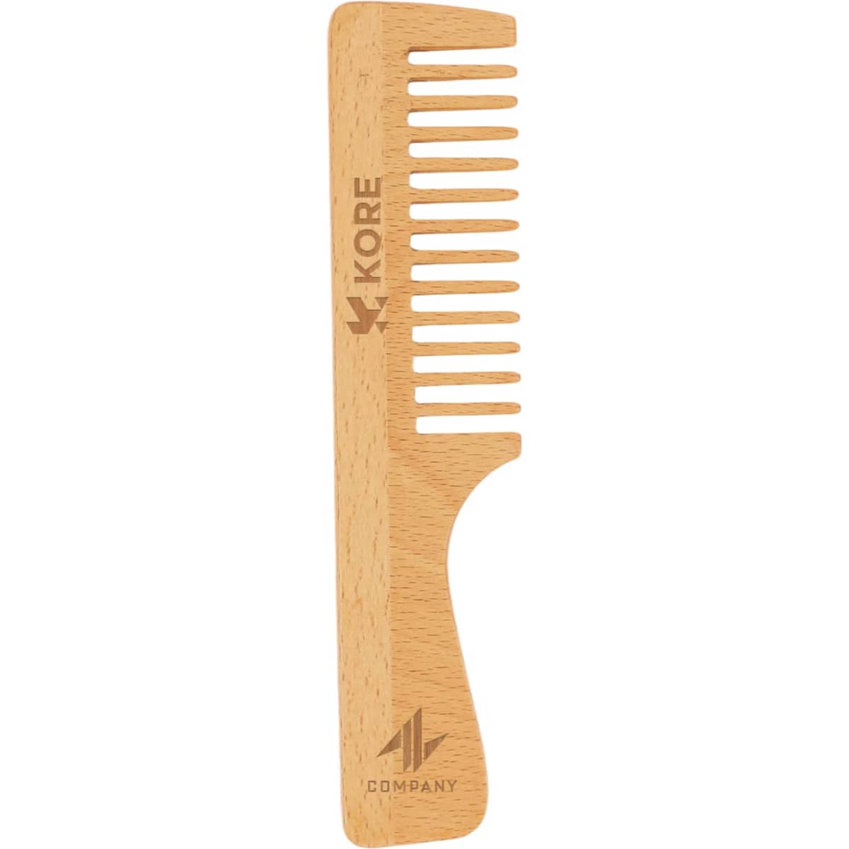 Wide-Tooth Beech Wood Comb