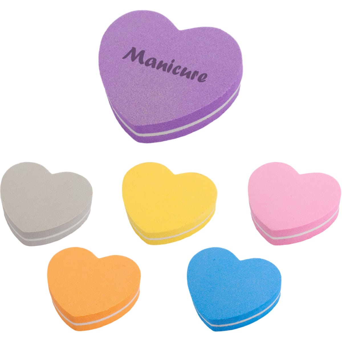 Pack of 50 Heart-Shaped Nail Files