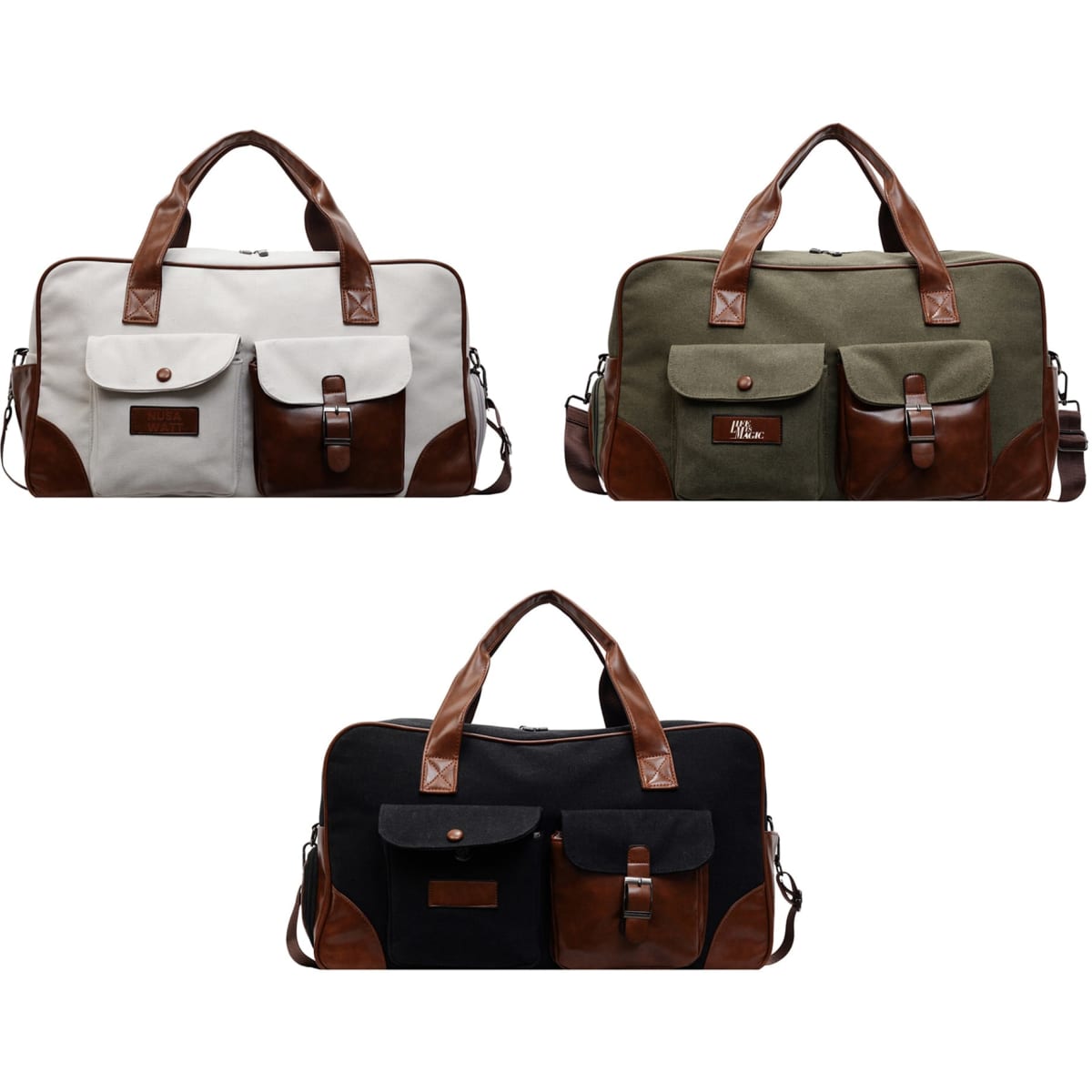 Vintage Canvas Duffle Bag