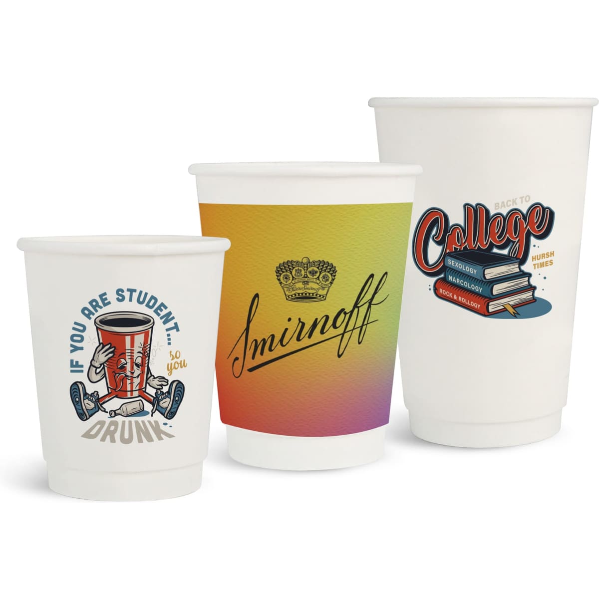 PLA Double Wall Compostable Paper Cups