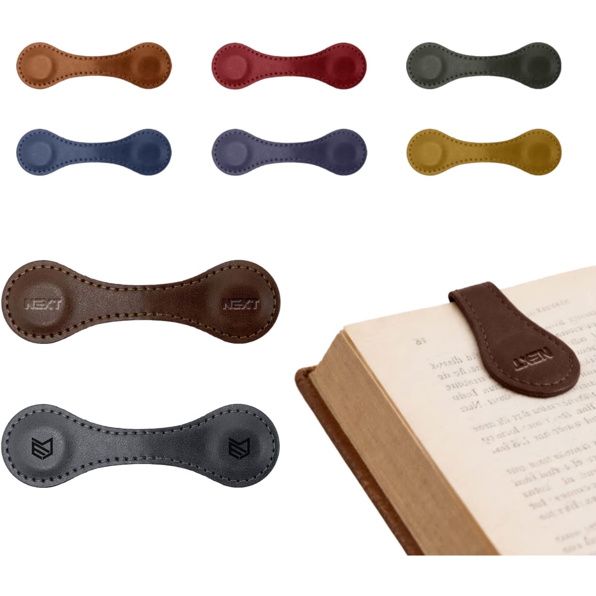 PU Leather Magnetic Bookmark