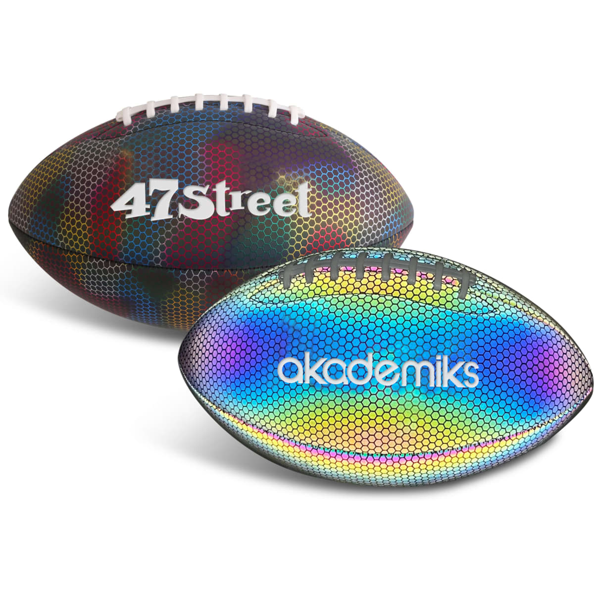 Holographic Glowing American Football