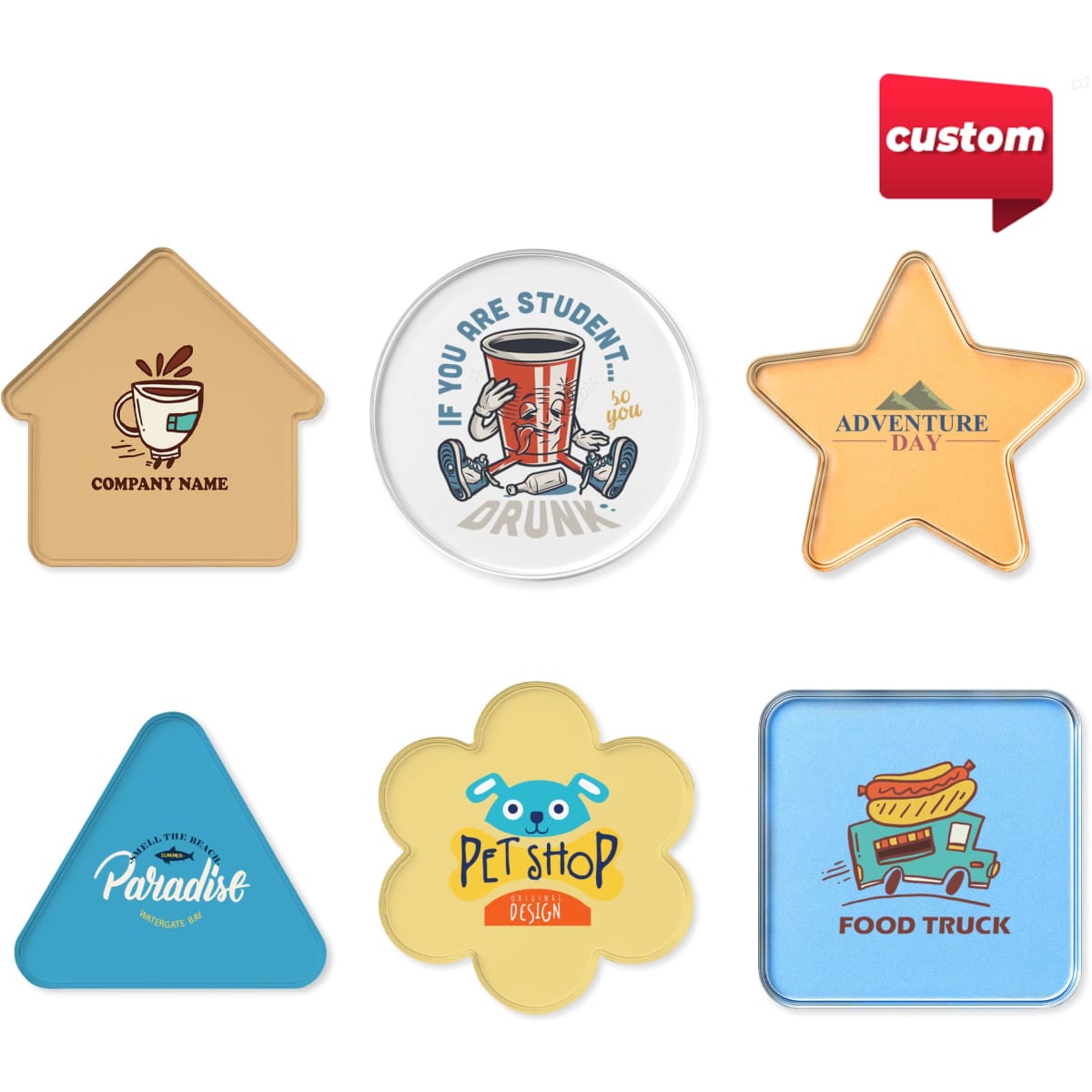 Custom Clear Acrylic Coaster