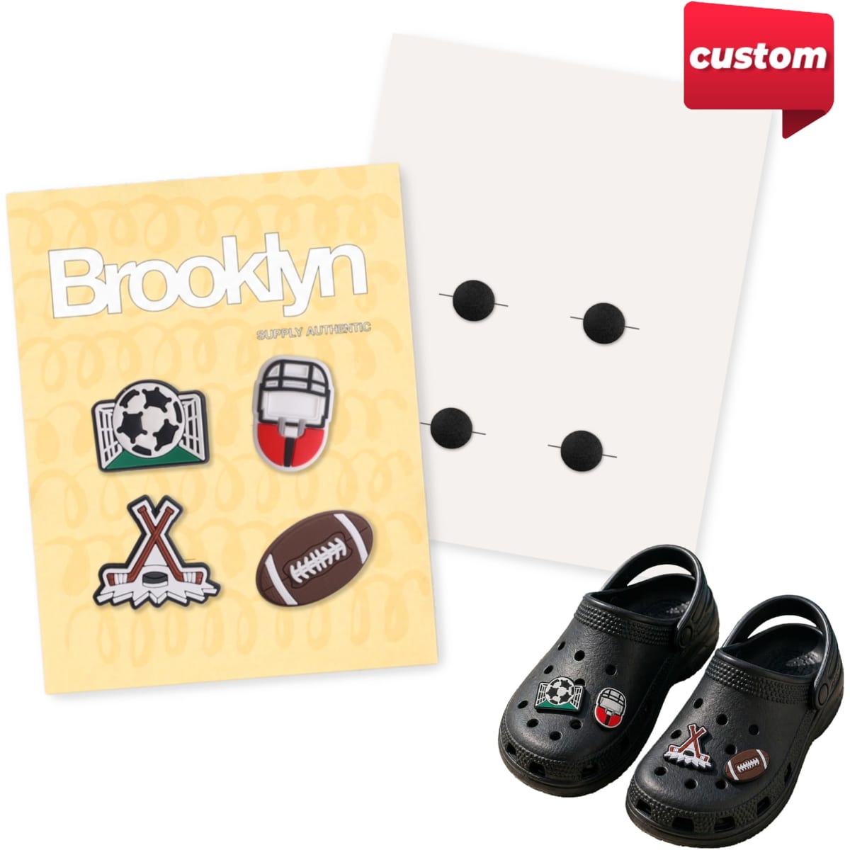 Custom Shoe Charms- 4 Pack
