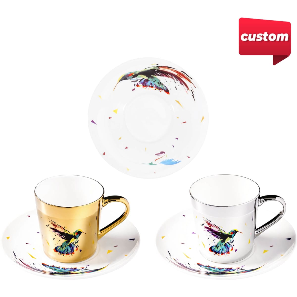 250ML Ceramic Mirror Reflection Coffee Mug