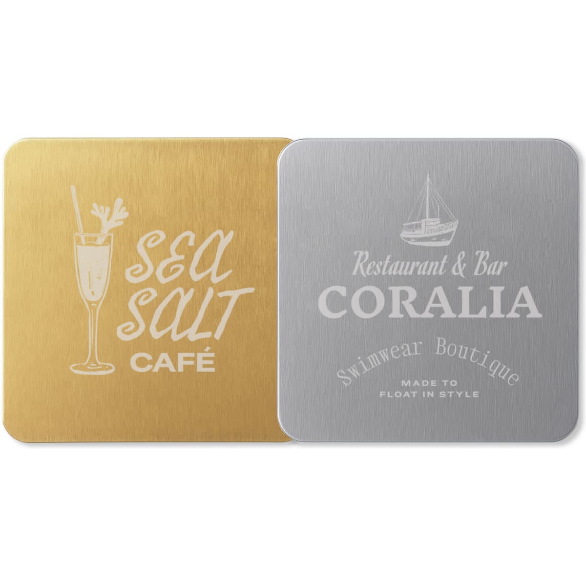 Square Metal Coaster