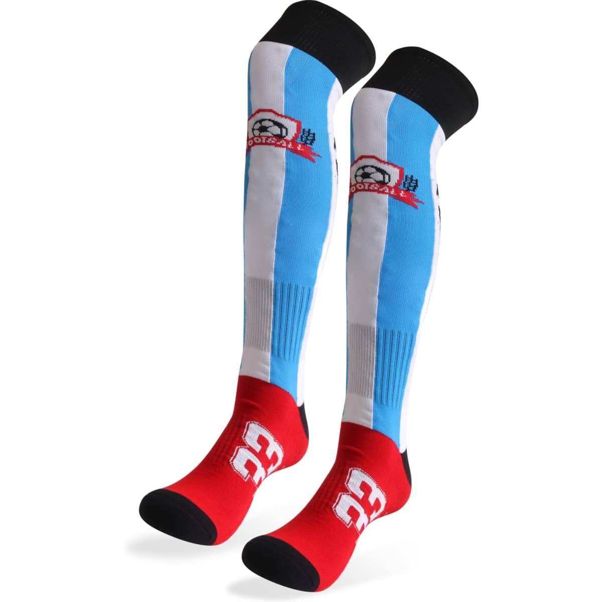 Knee High Custom Pattern Football Socks – With Towel Bottom
