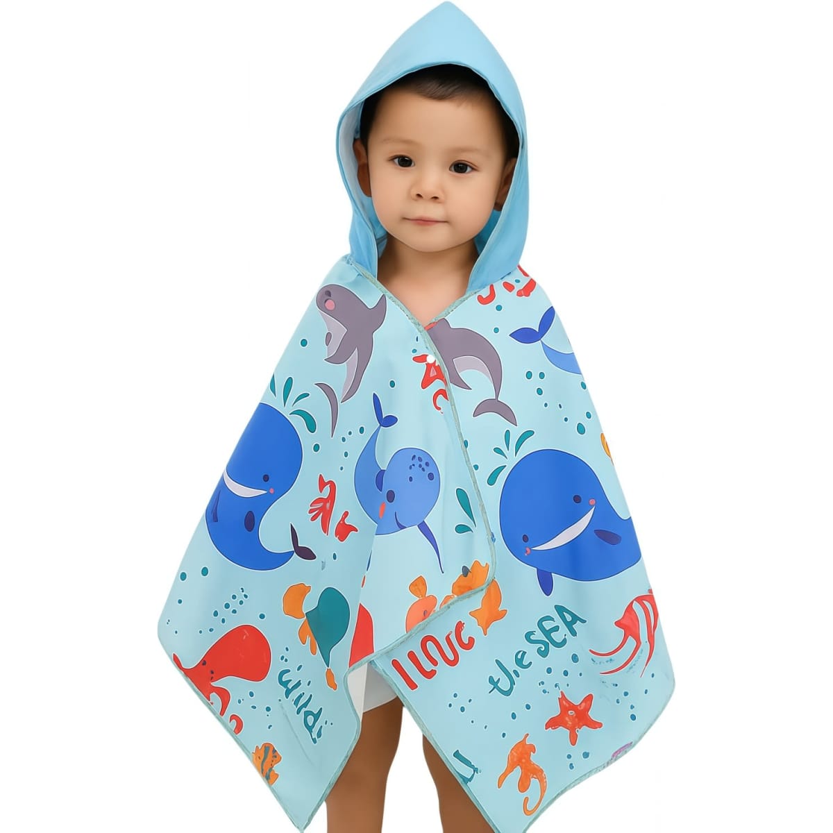 100% Microfibre Sublimation Kids Hooded Shawl