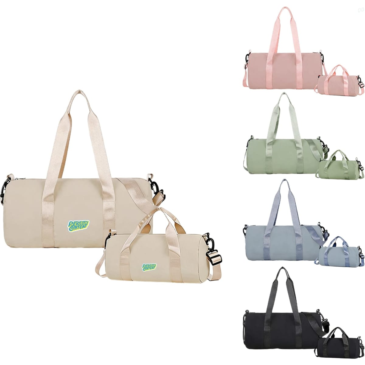 Bucket Duffle Bag With Wide Straps