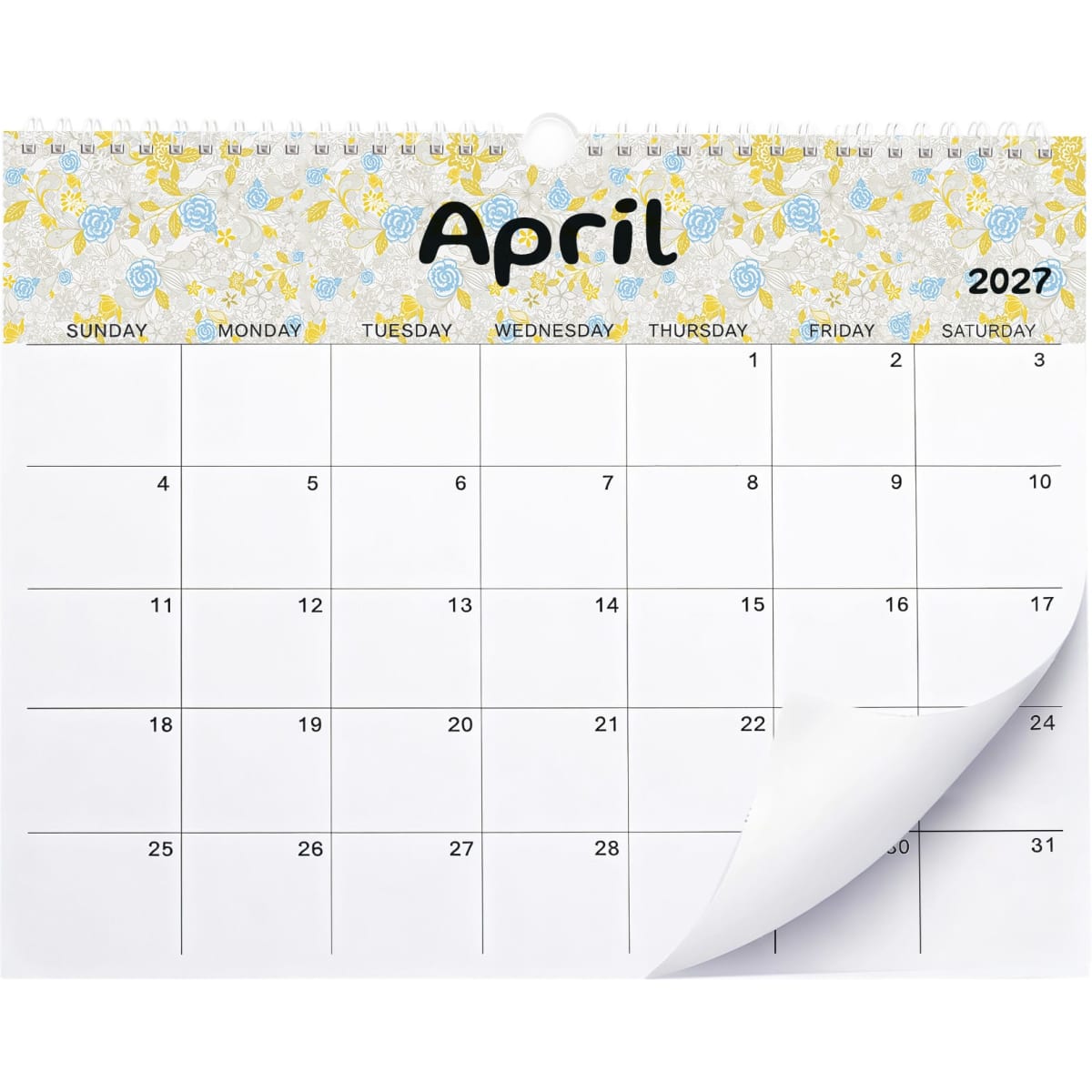 Horizontal Wall Calendar