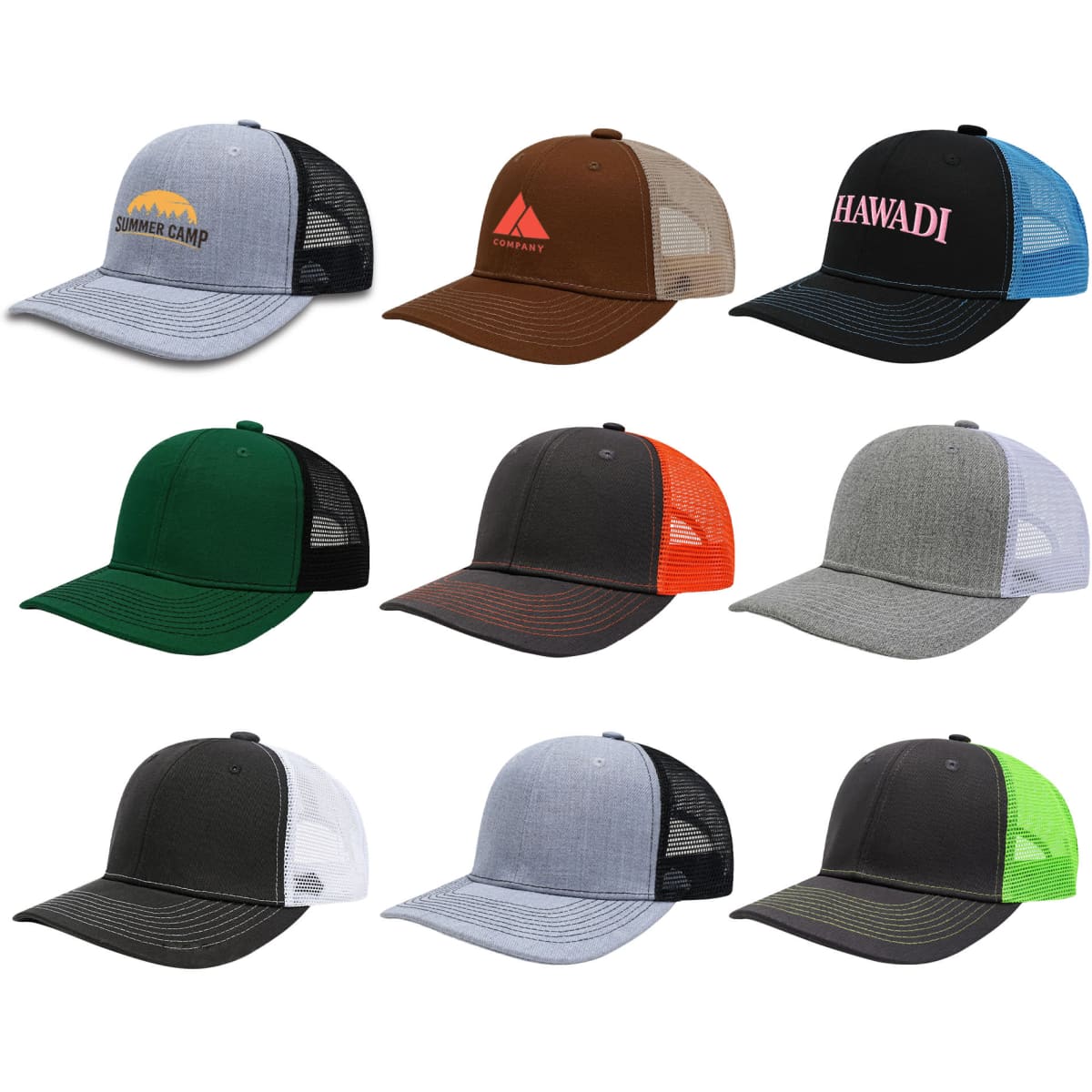 6 Panel Mesh Back Trucker Hat