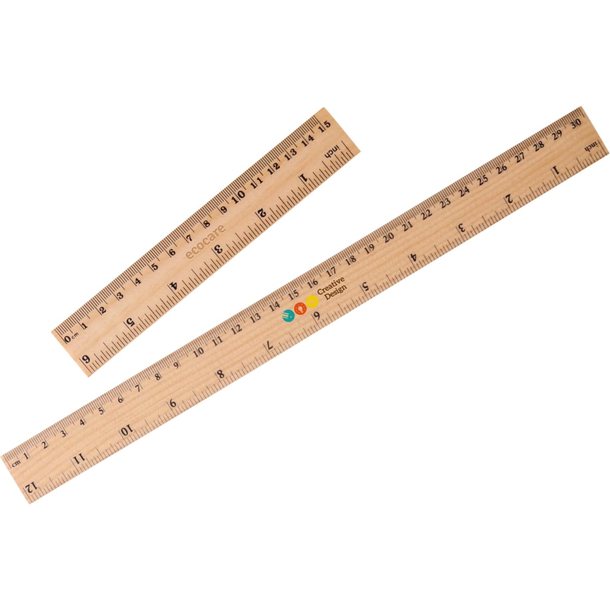 Dual Scale Wooden Ruler