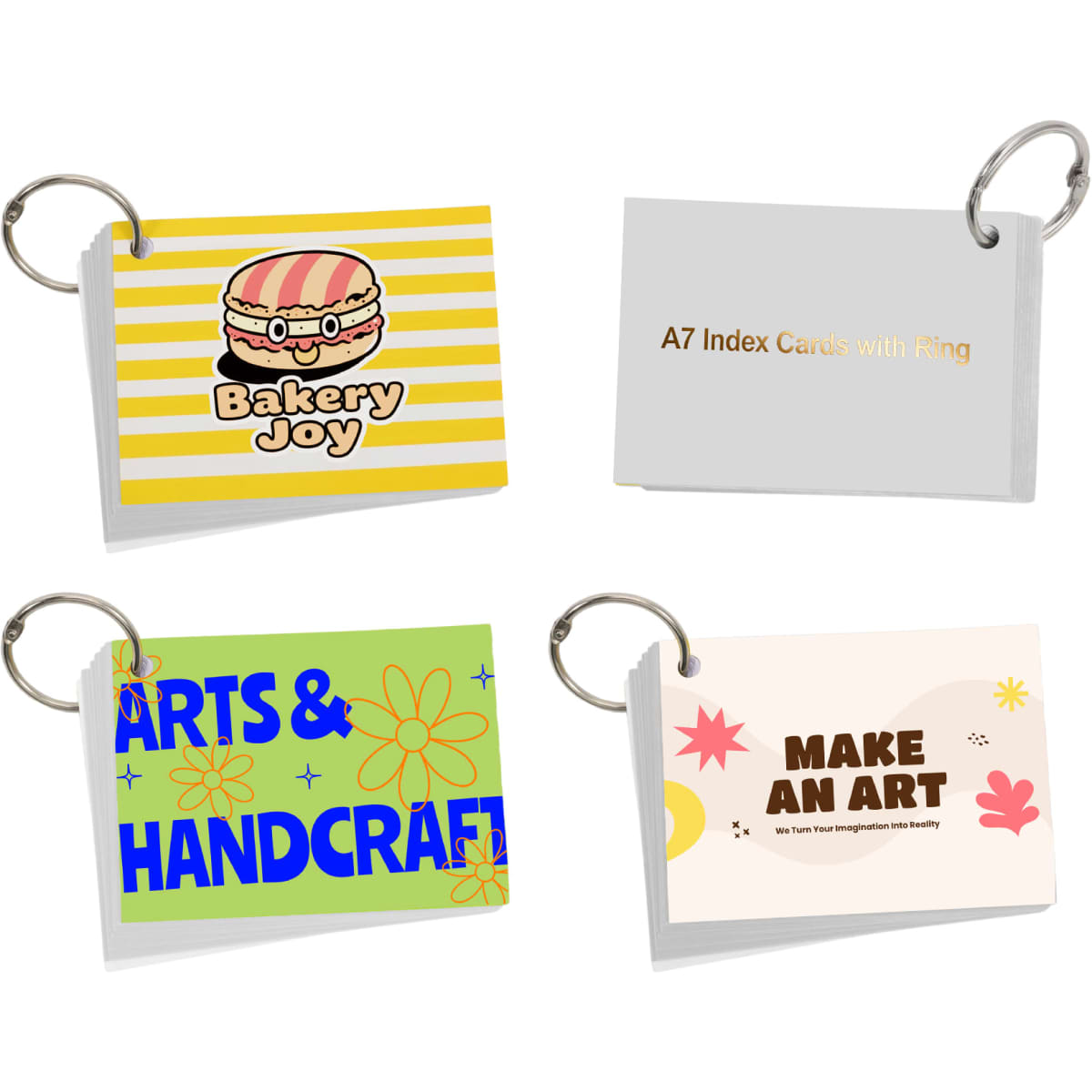 A7 Index Cards with Ring