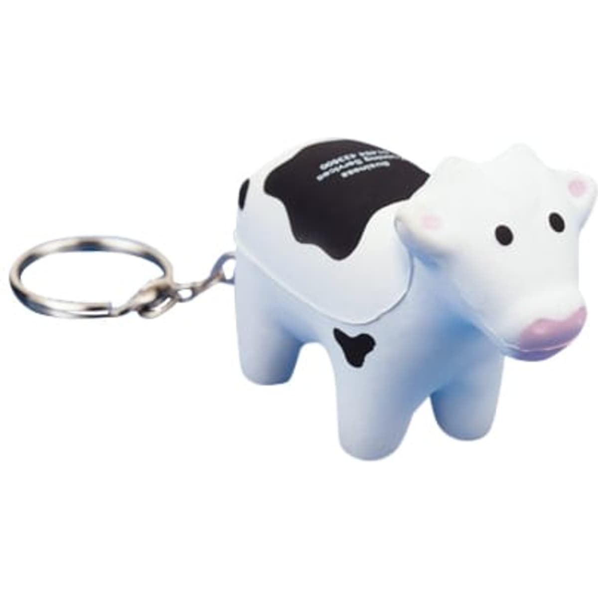 Keyring with Cow Stress Reliever