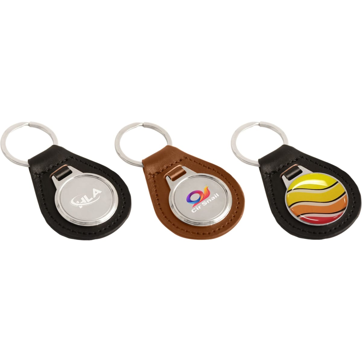 PU Leather Metal Keyring D