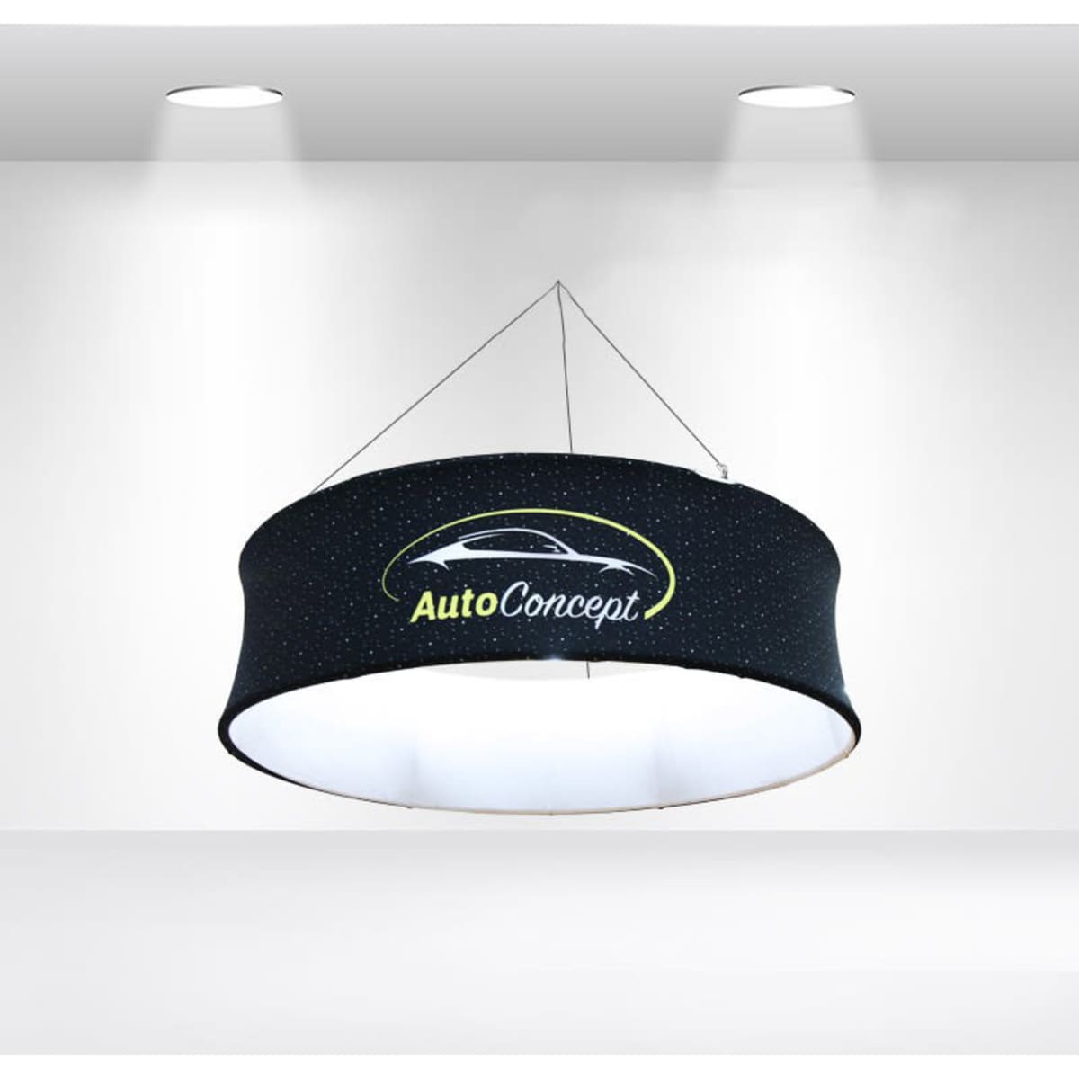 Sky Tube Round Hanging Banner