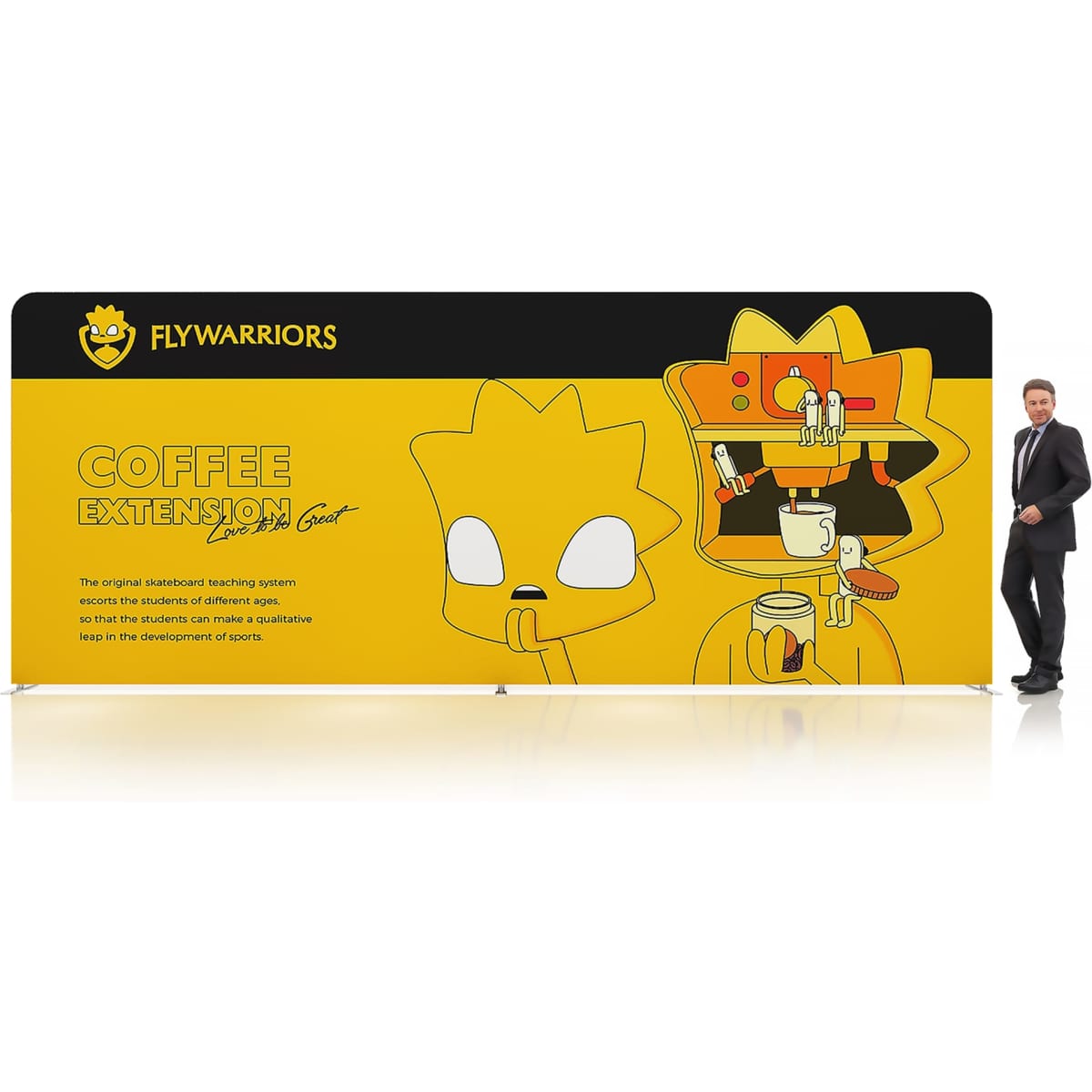 6m Straight Tension Fabric Display Wall