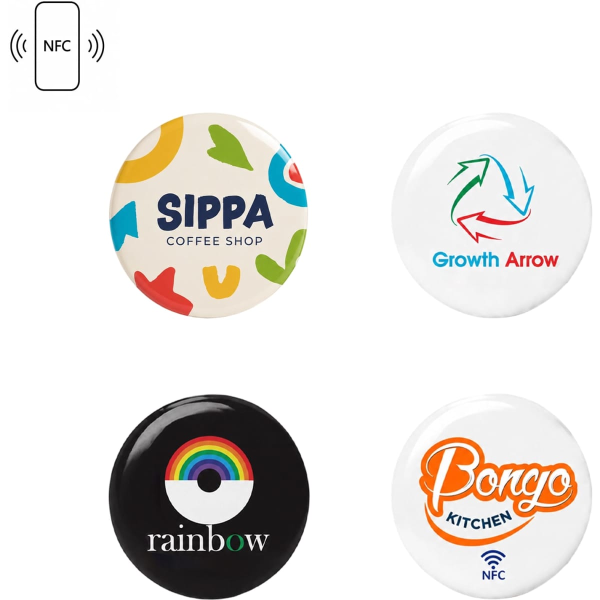 NFC Doming Epoxy Stickers