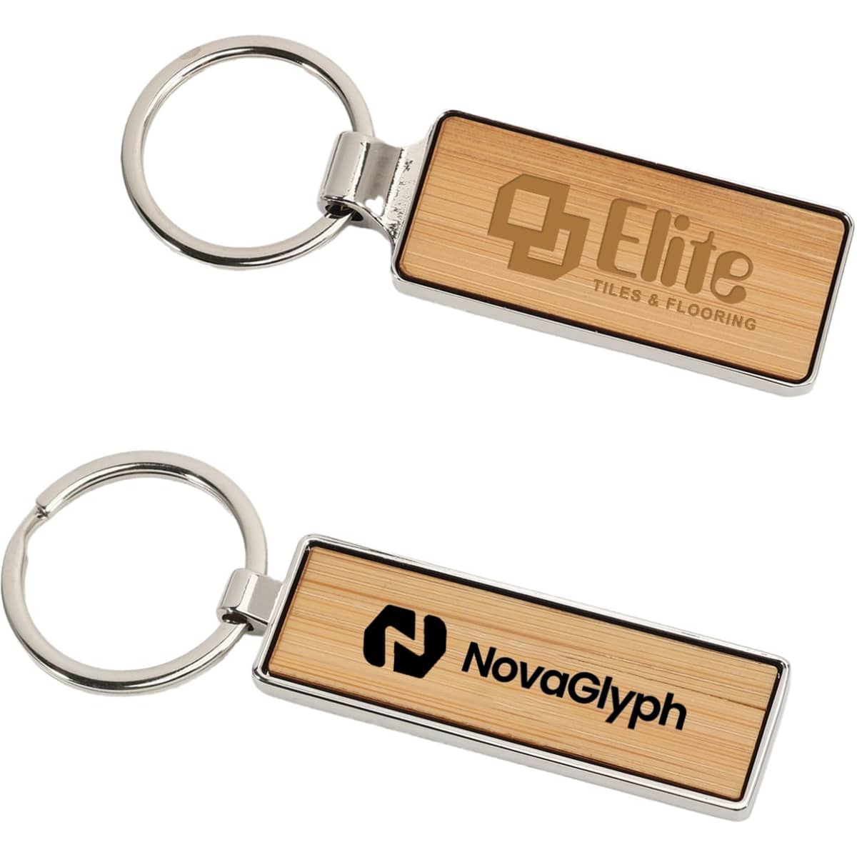 Rectangle Wooden Keyring
