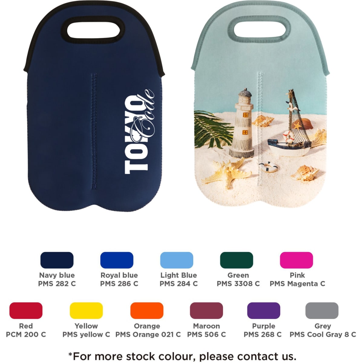 Neoprene Double Beer Bottle Carrier