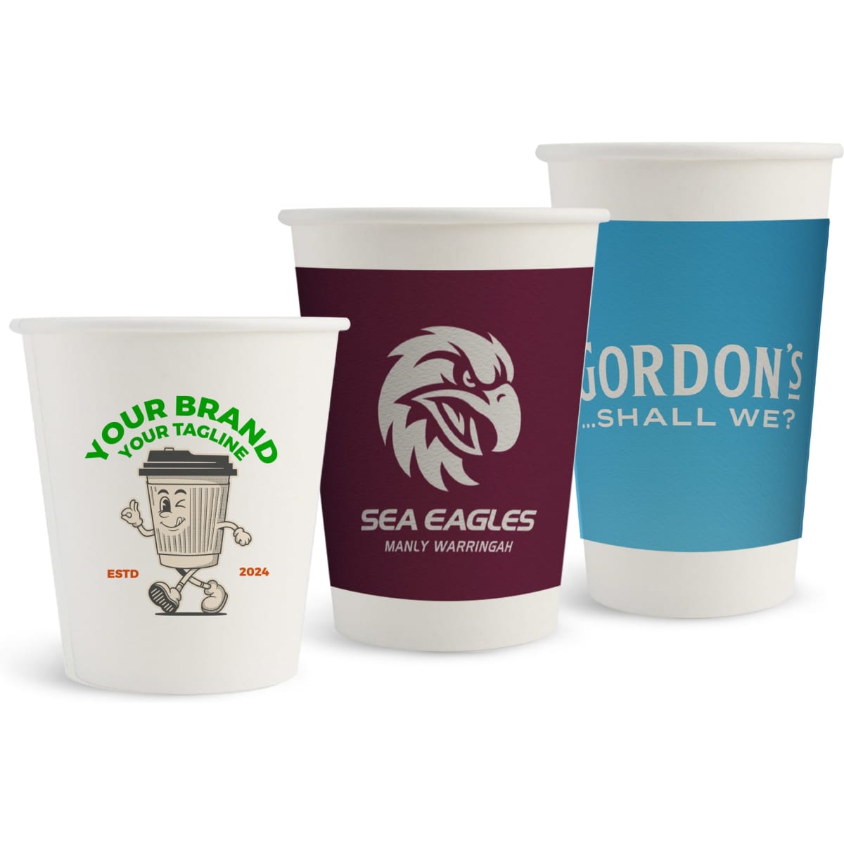 Home Compostable Aqueous Single Wall Paper Cups