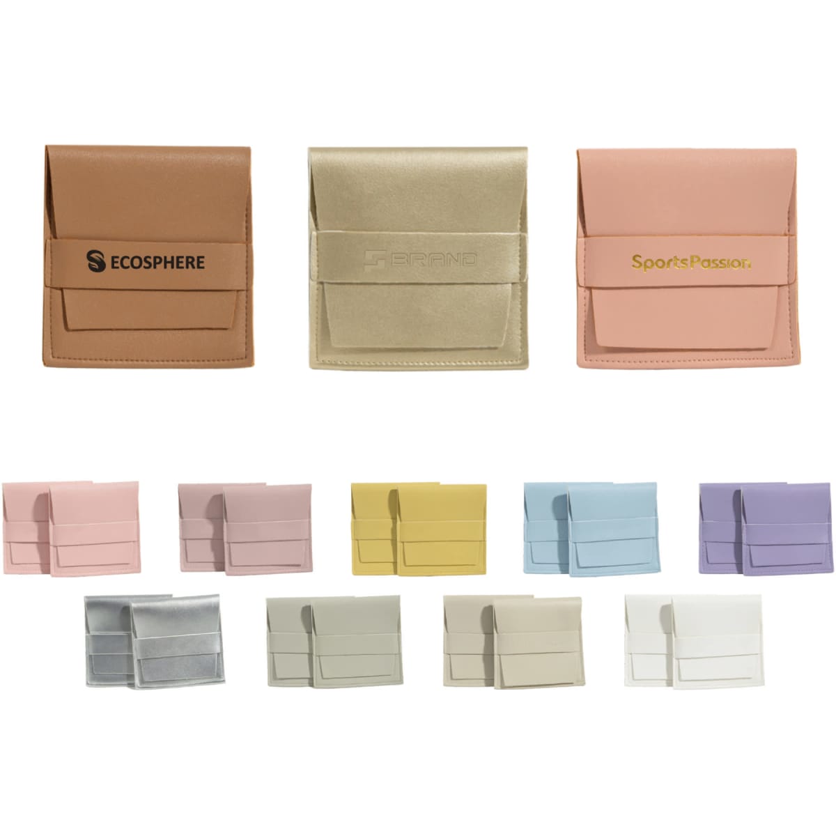 PU Leather Flip Jewellery Pouch