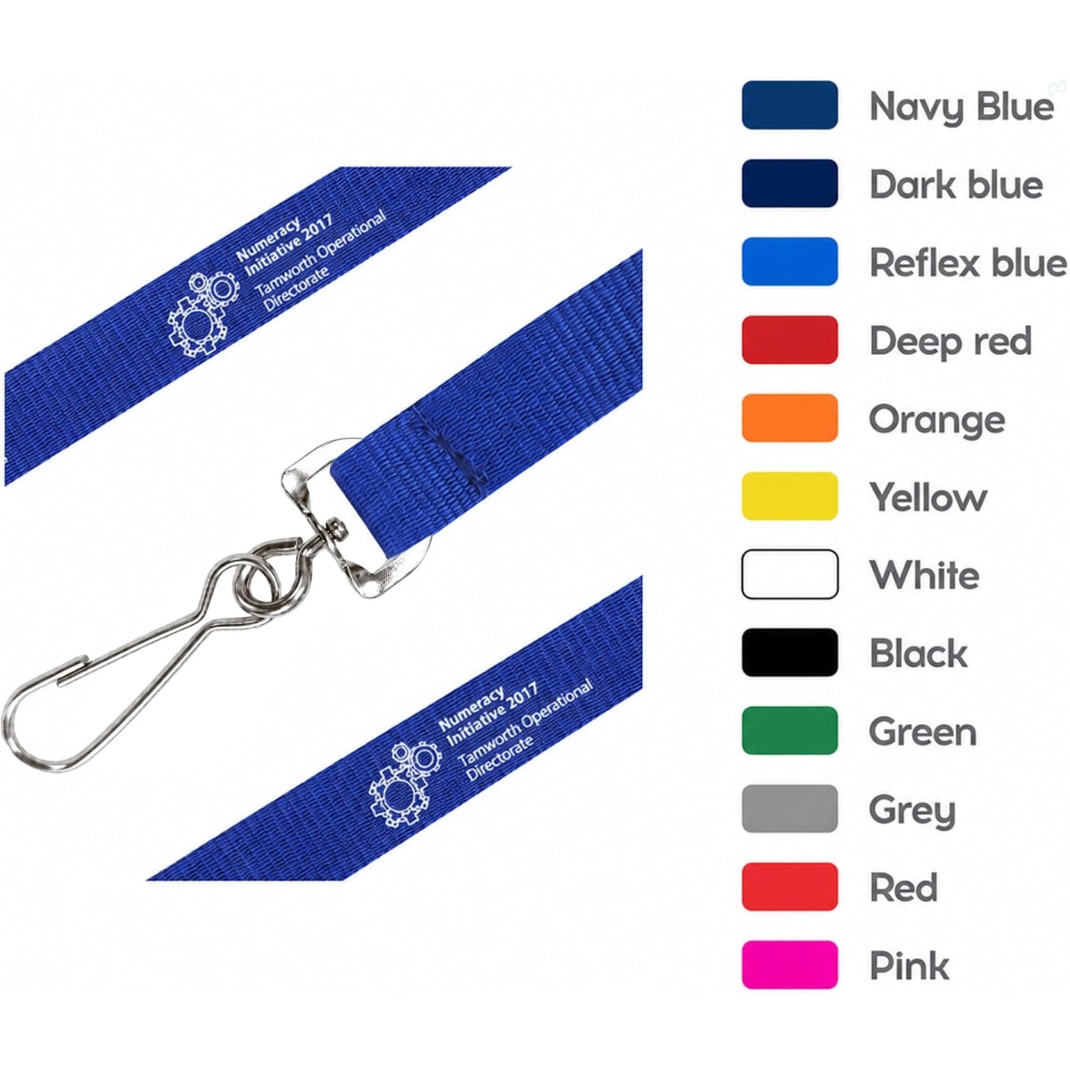 Poly Ribbed Lanyard
