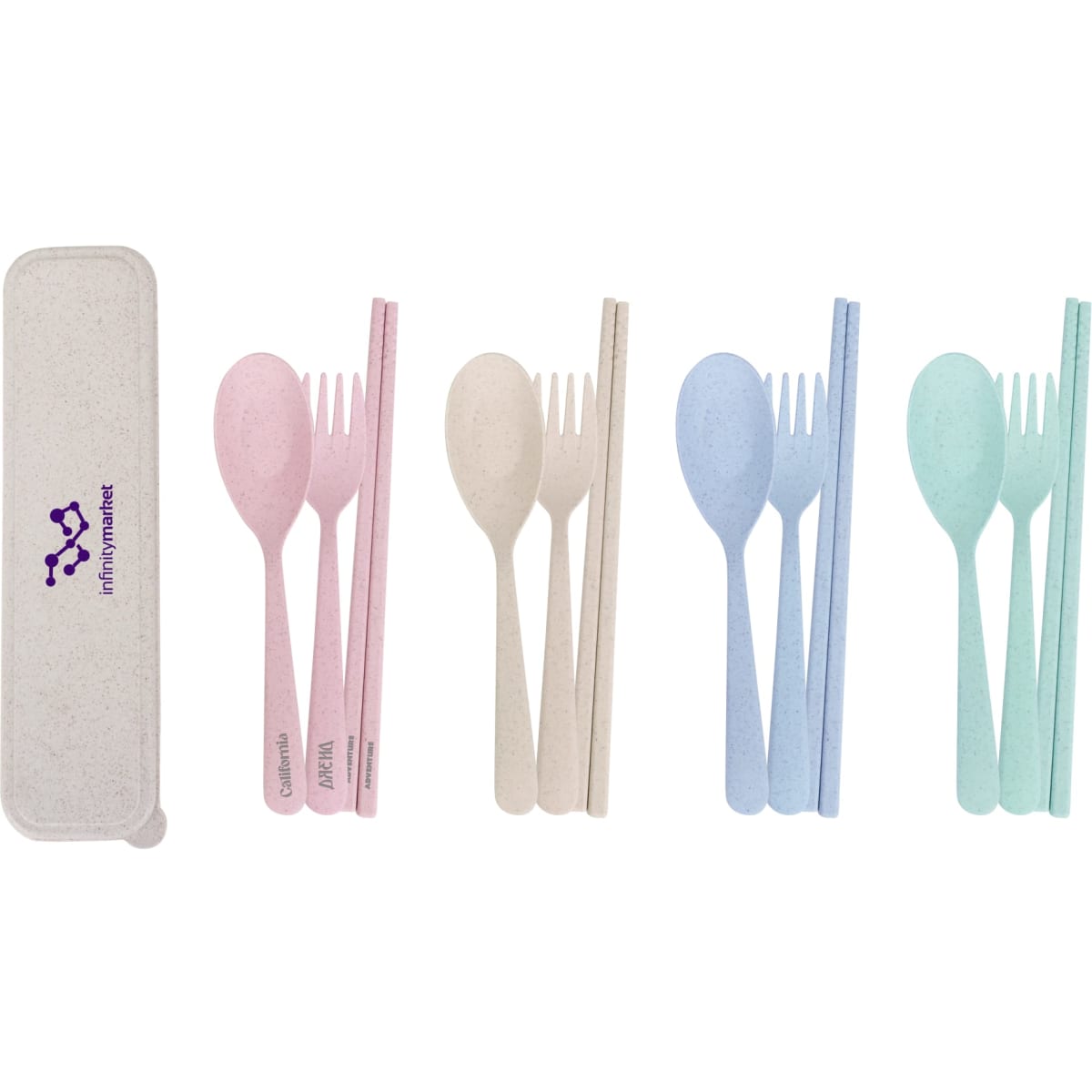 3 pieces Portable Utensils Set