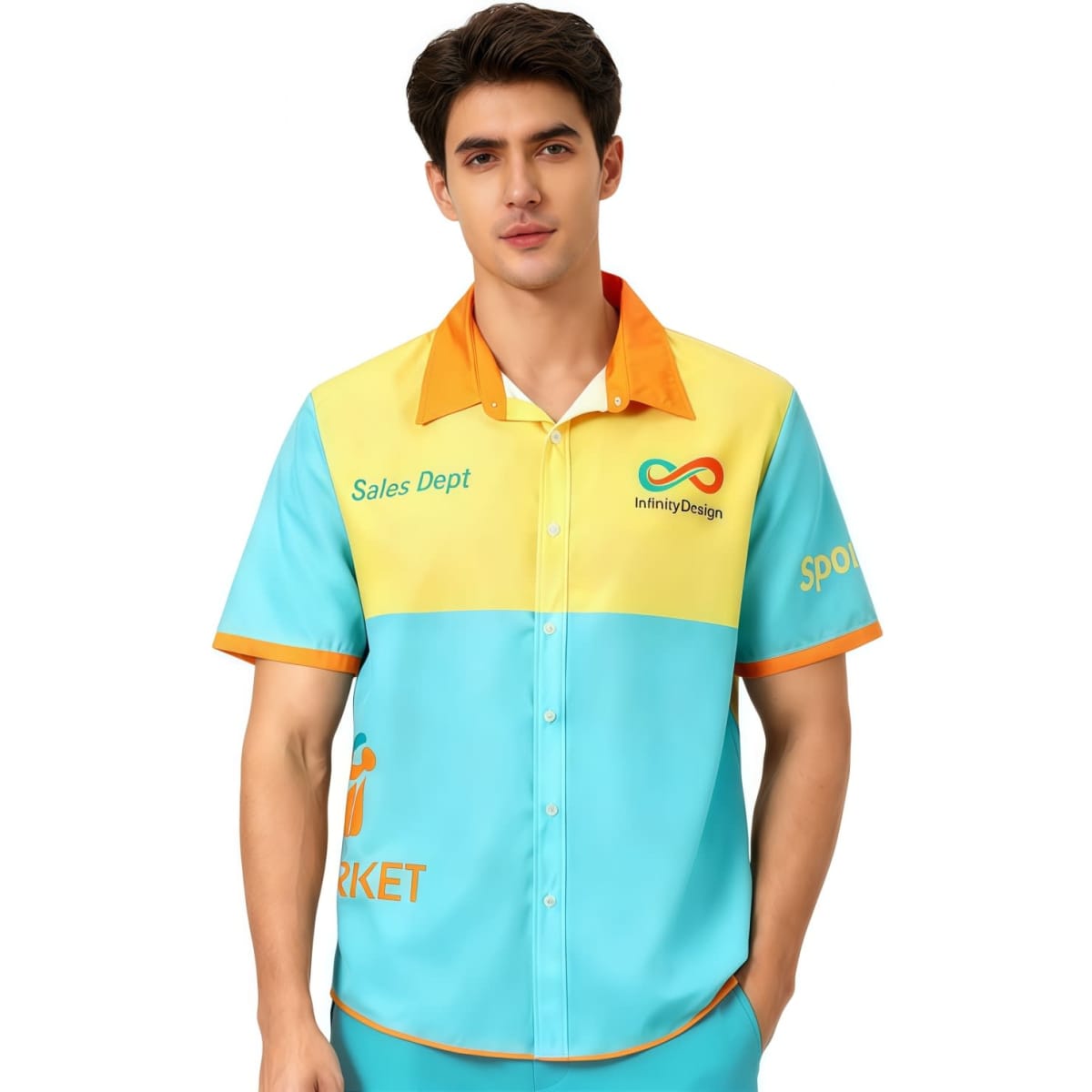 Men’s Polyester Spandex Sublimated Hawaiian Shirt