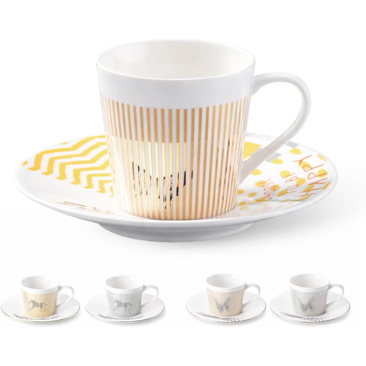250ML Dynamic Ceramic Mirror Reflection Coffee Mug