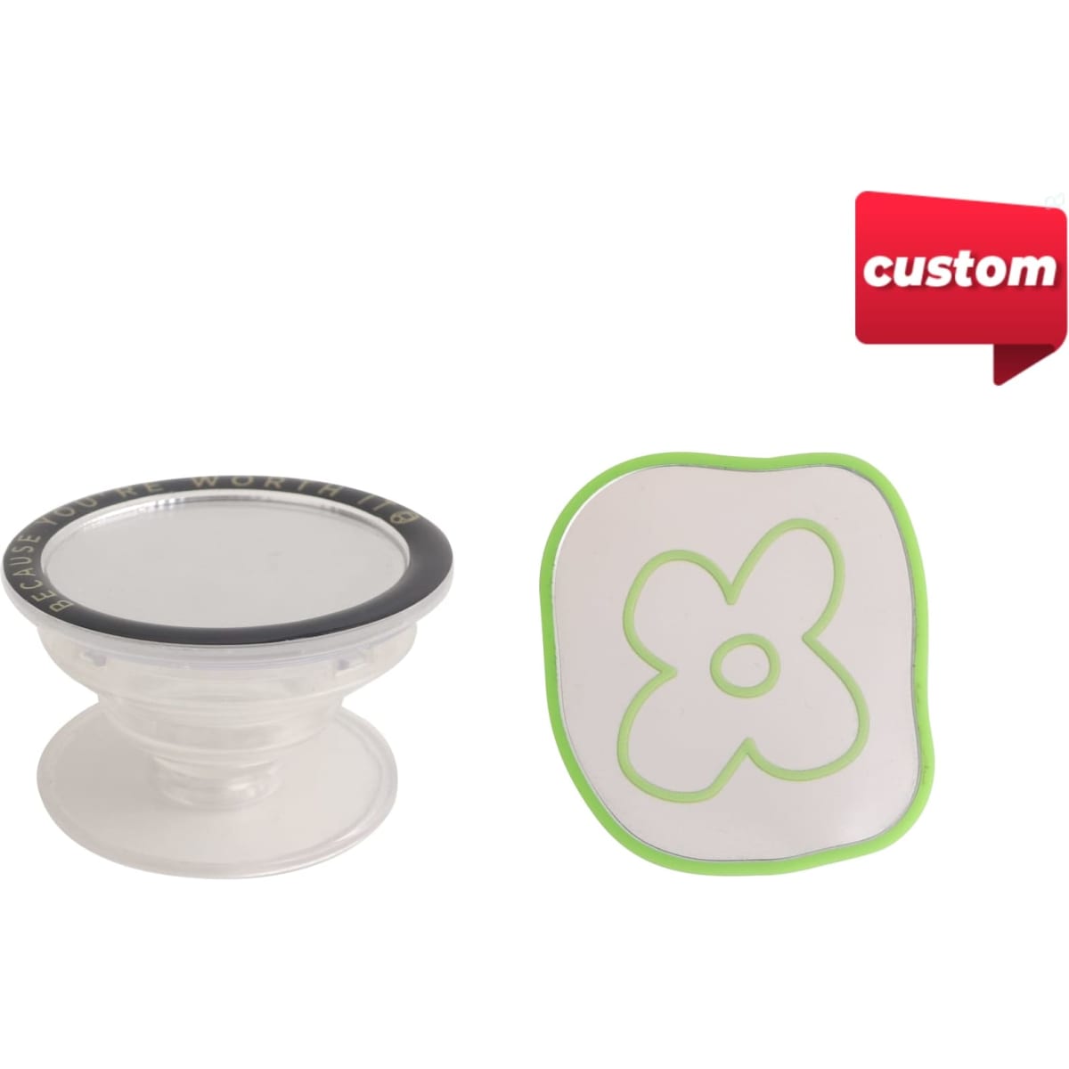 Custom Shaped Mirror Phone Pop Holder