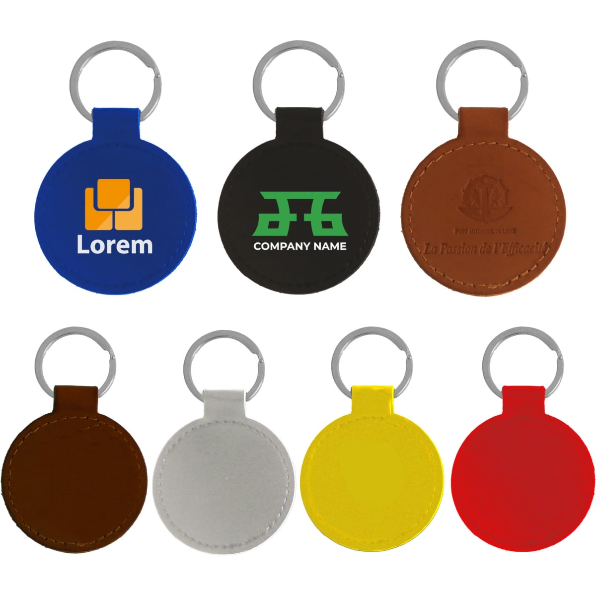 Classic PU Leather Keyring