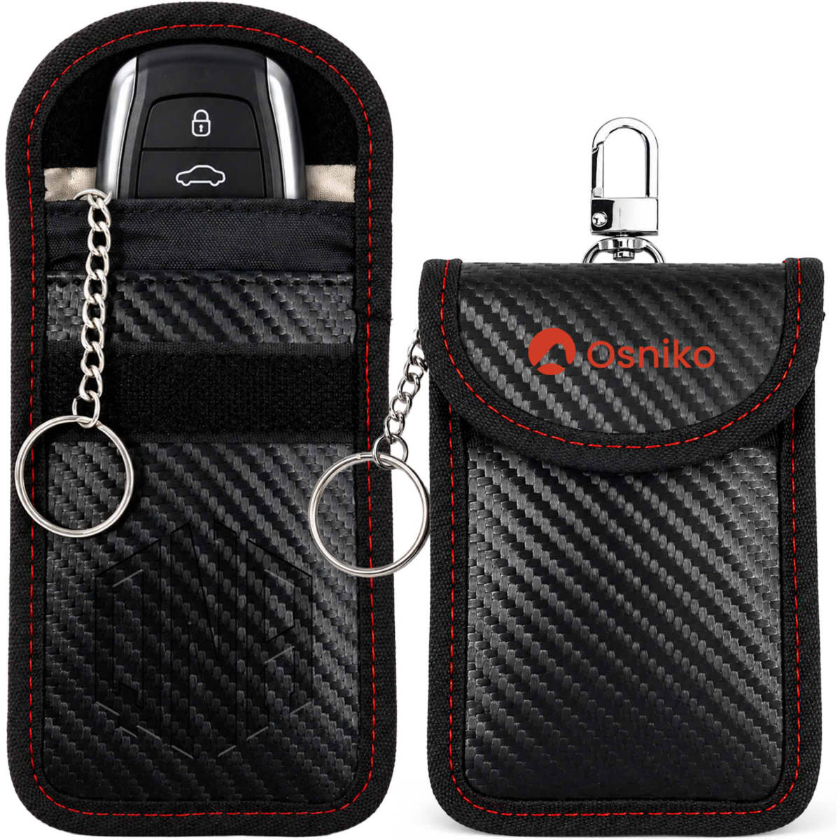 Carbon Fibre Faraday Key Pouch