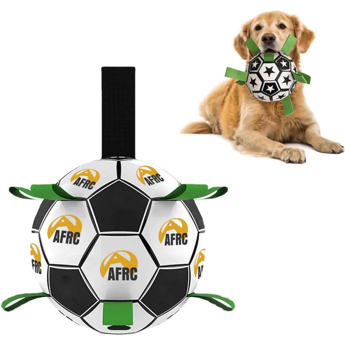 Dog Soccer Ball With Grab Tabs