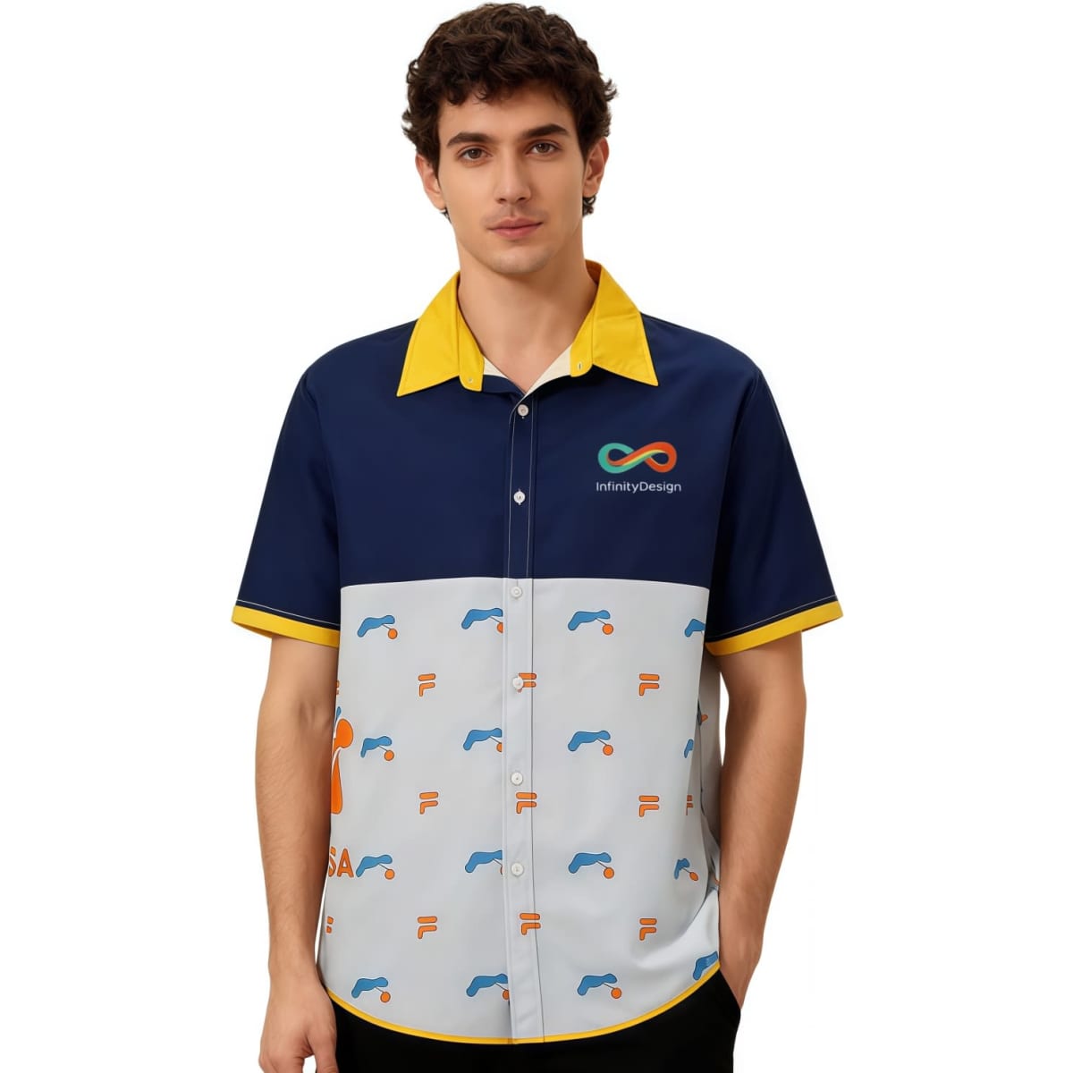 Men’s Imitation Cotton Sublimated Hawaiian Shirt