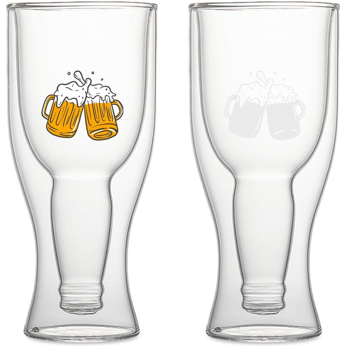 Beer Bottle Double Wall Glass