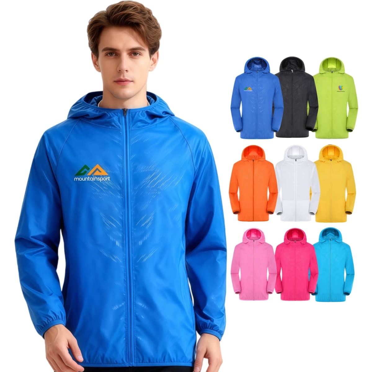 Unisex Adult 100% Polyester Jacket with Sun Protection and Hood