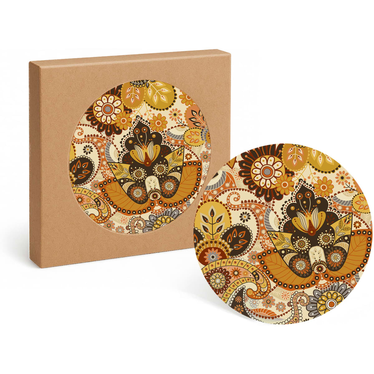 Round Ceramic Coaster
