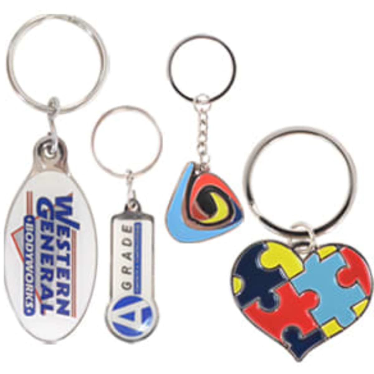 Custom Shaped Embossed Soft Enamel Keyring