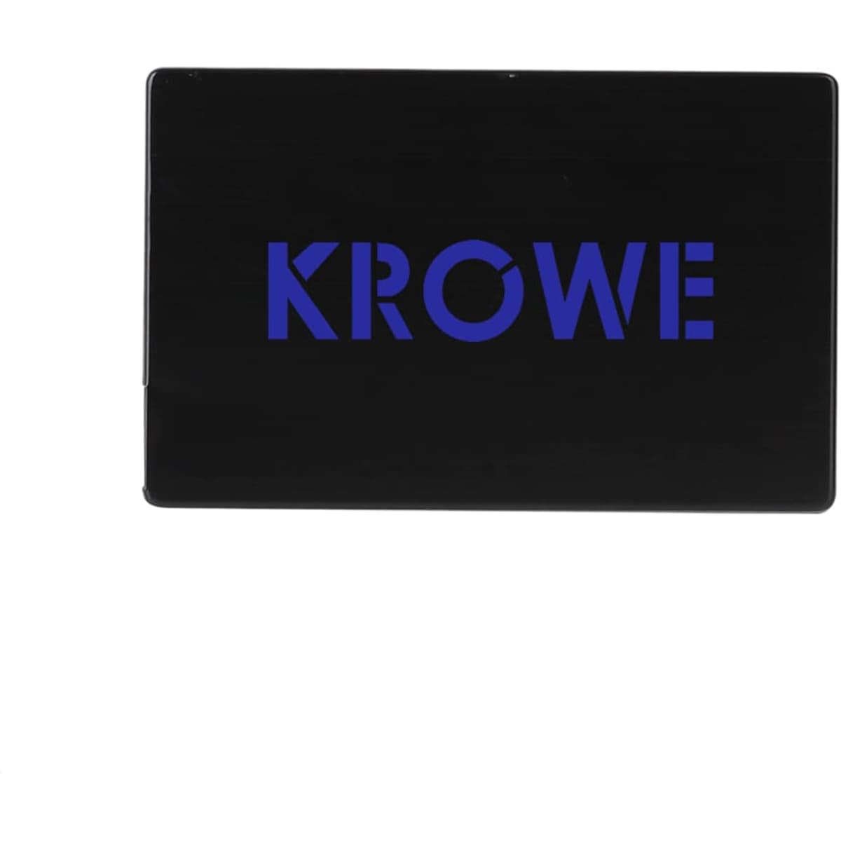 A black flash drive with a blue logo, designed in a sleek rectangular shape.