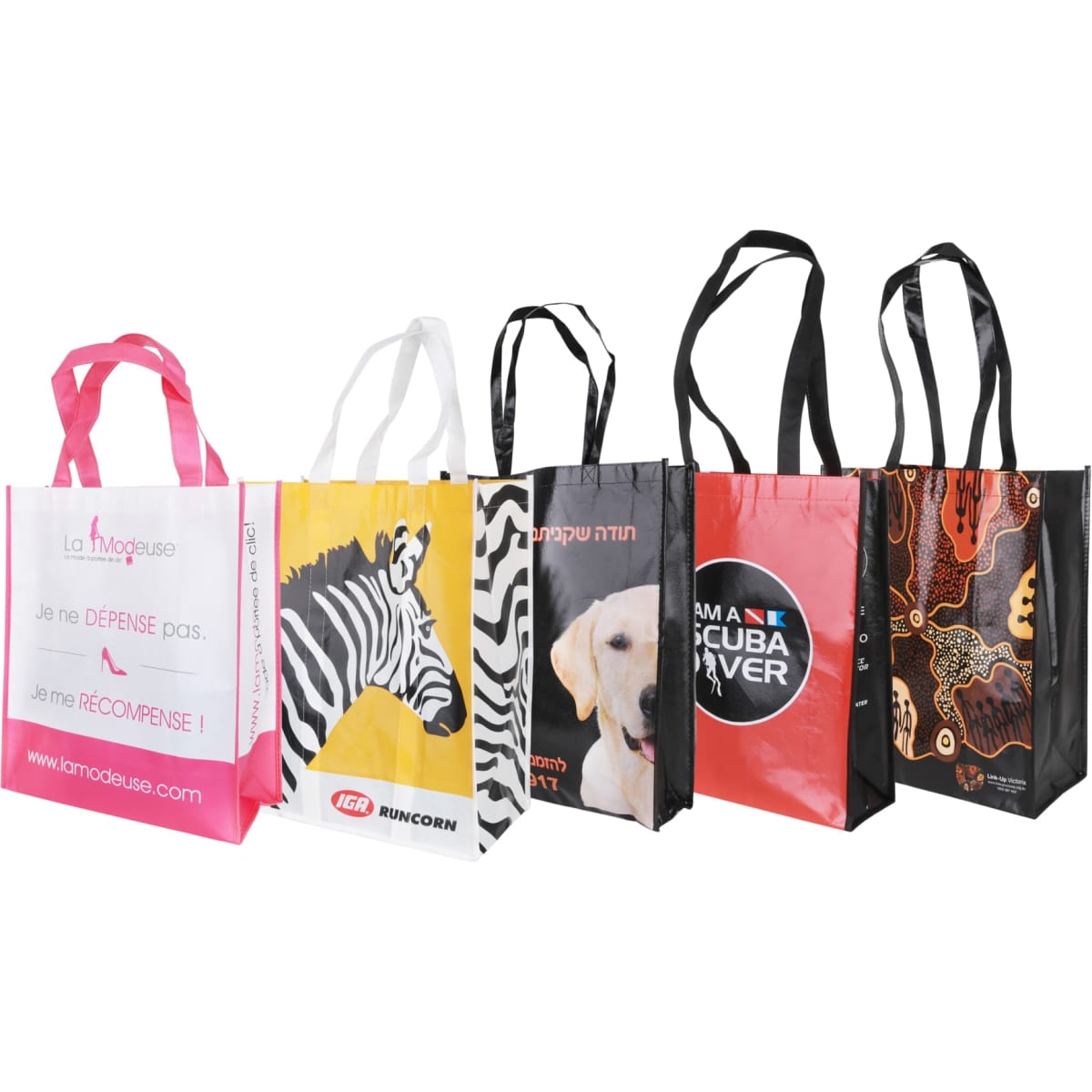 Full Colour Non Woven Bag with Large Gusset
