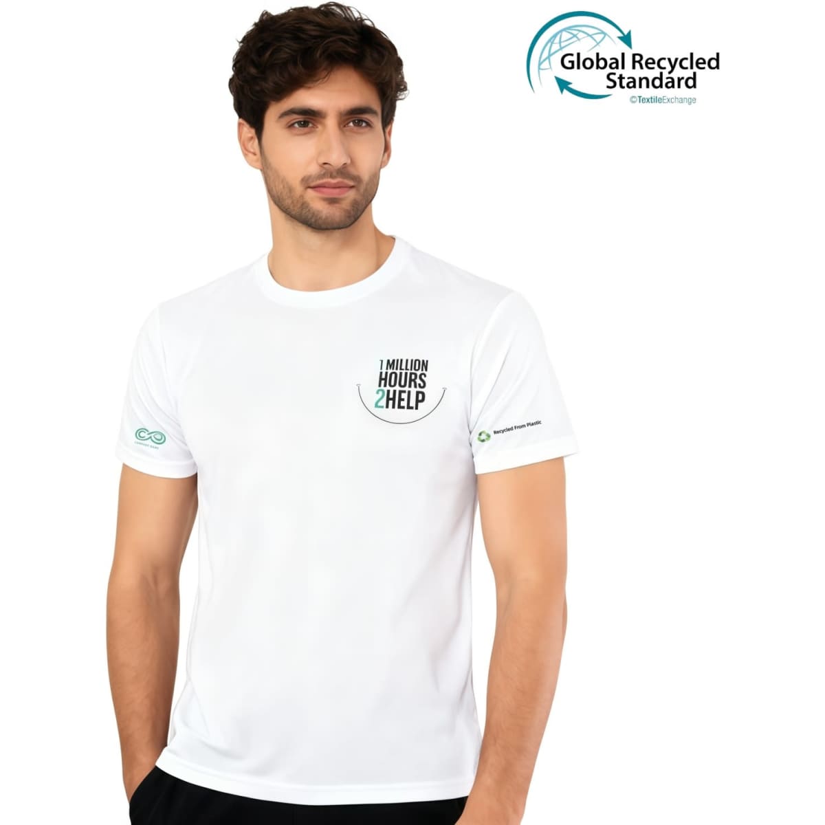 Unisex Adults RPET Sublimated Round-collar Tee Shirt