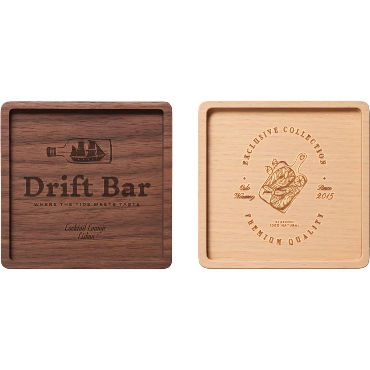 Square Wooden Coaster