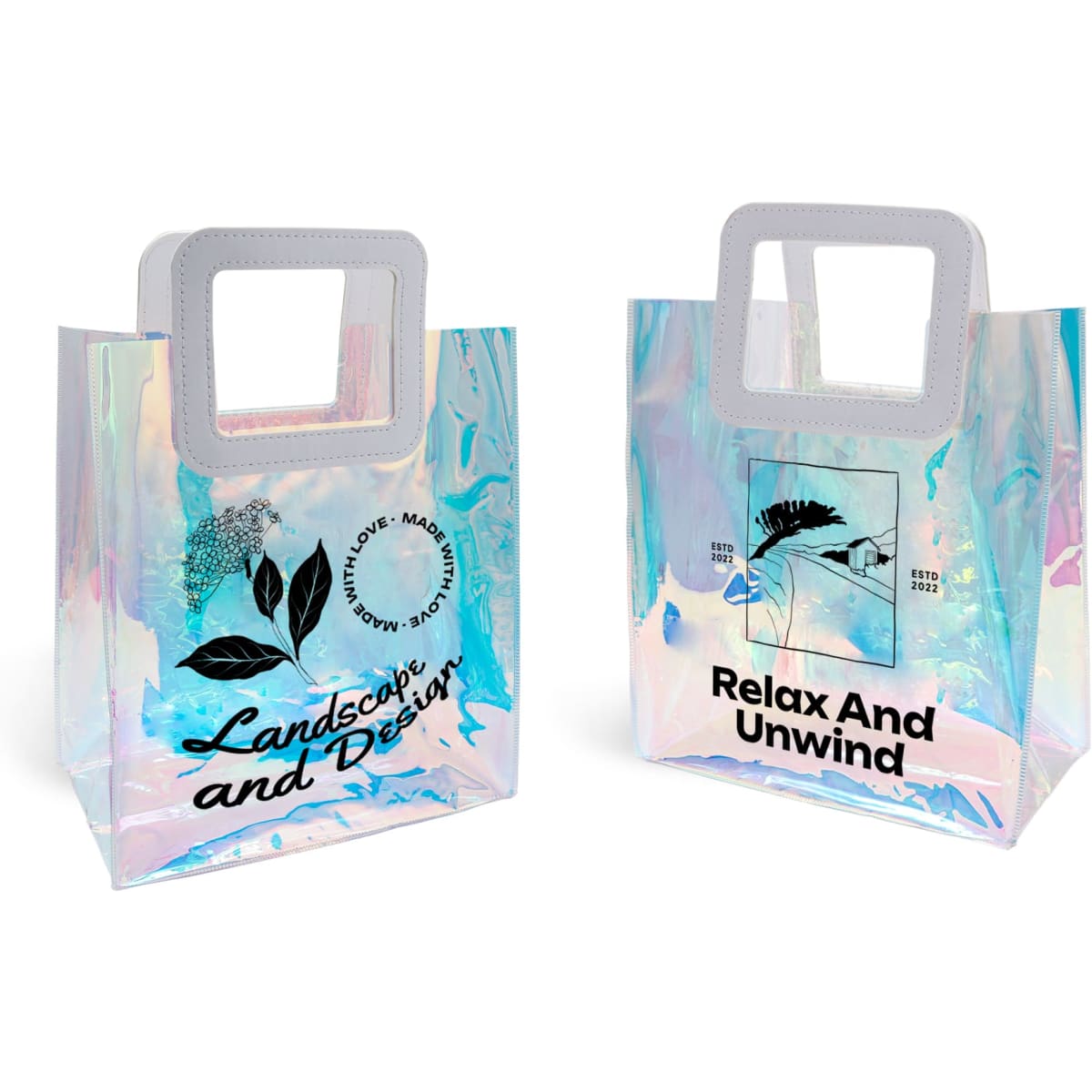 Iridescent Rainbow PVC Bag